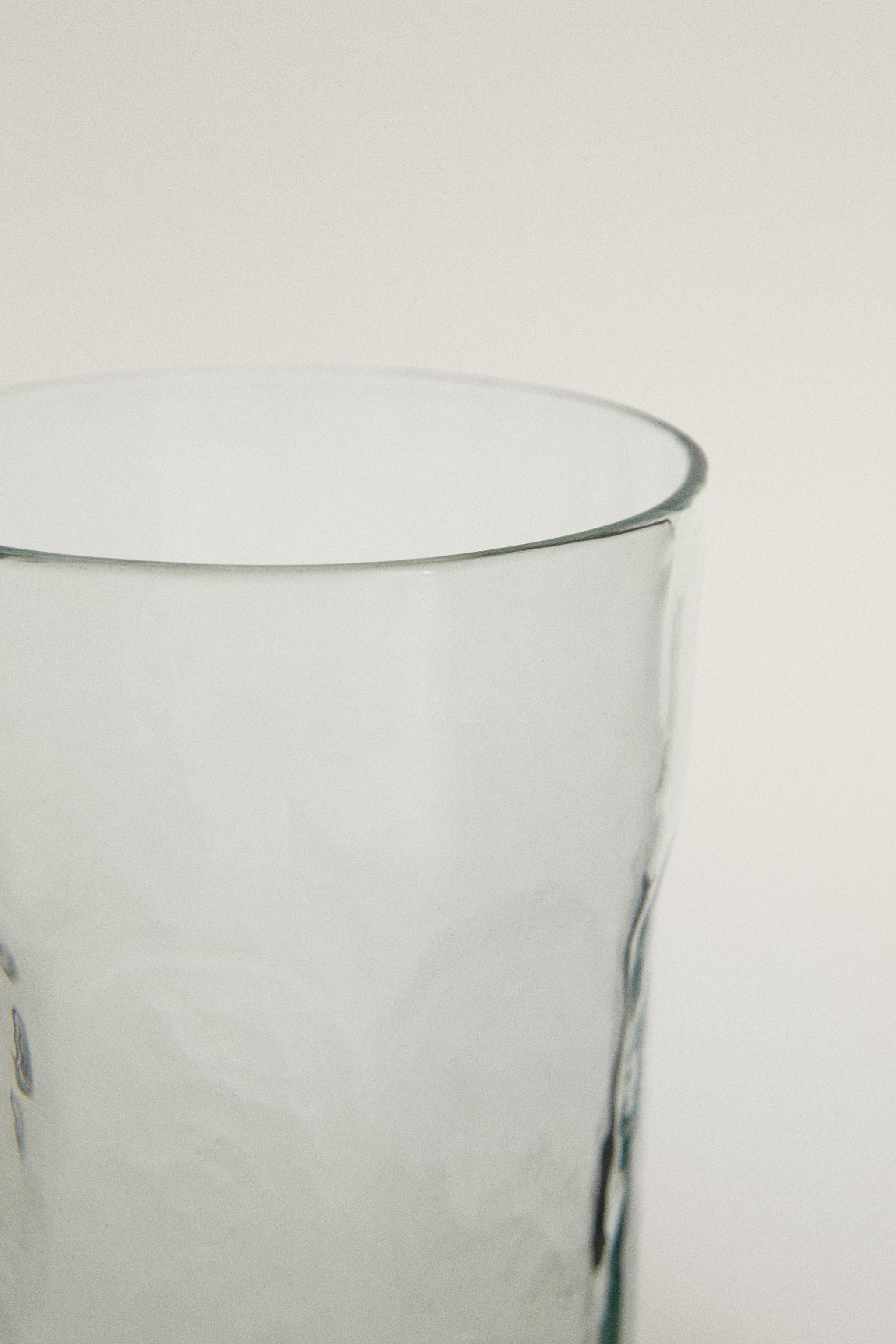 HAMMERED GLASS SOFT DRINK TUMBLER